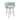 Strick & Bolton Laffut Sea Blue/ Gold Stainless Steel Counter Stool