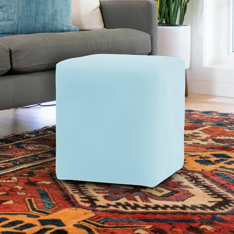 Allan Andrews Universal Outdoor Square Patio Ottoman with Cover, Seascape Collection