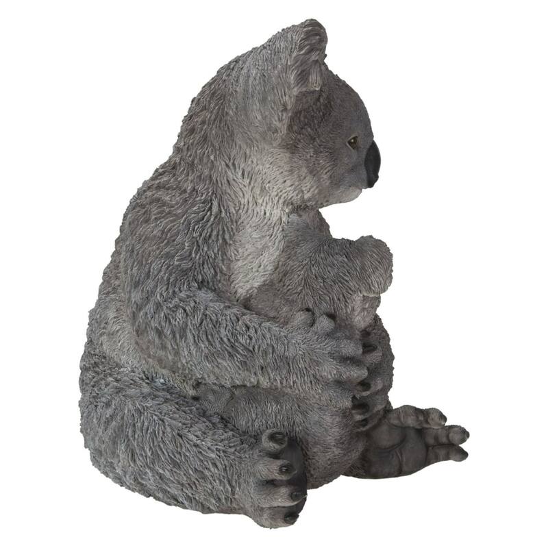 15.75" Mother and Baby Koala Bear Outdoor Garden Statue
