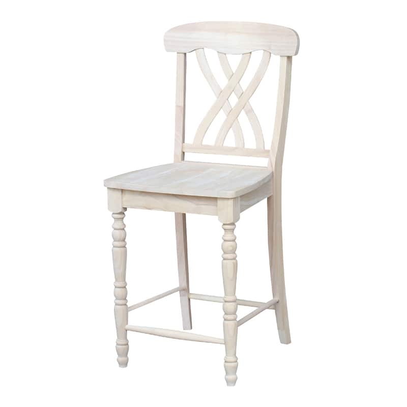 Lattice Solid Wood Stool - Counter Height/Counter height/Bar Height
