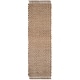 preview thumbnail 6 of 9, SAFAVIEH Handmade Natural Fiber Iqrame Jute Fringe Rug 2'6" x 10' Runner - Natural - Runner