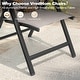preview thumbnail 21 of 39, 9/11/13-Piece Luxury Outdoor Dining Set All-Weather Aluminum Patio Furniture Foldable Chairs