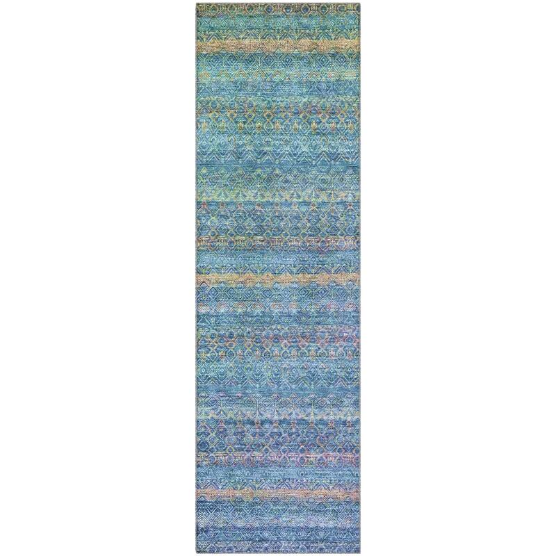 Premium Washable Super Soft Boho Stripes Mayfield Rug