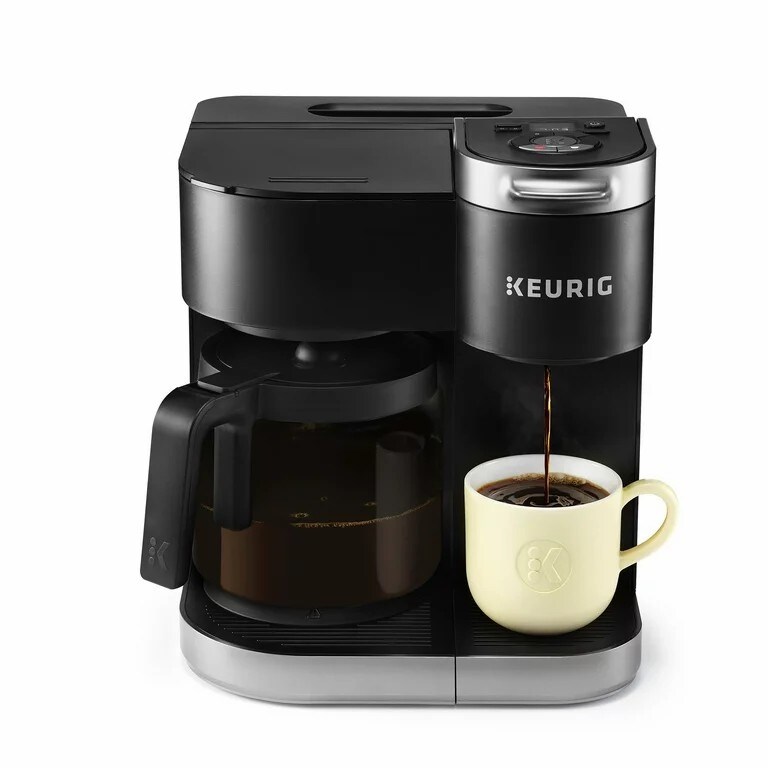 Single Serve K Cup Pod Carafe Coffee Maker Black On Sale