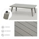 preview thumbnail 5 of 5, EGEIROS LIFE NovaRest 4-Piece Aluminum Wicker Patio Conversation Set with 3-Seat Sofa, Coffee Table and Gray Cushions