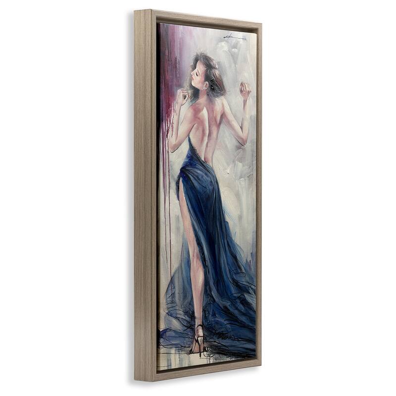 Stupell Trendy Elegance Visage Framed Floater Canvas Wall Art Design By Lucille Lee