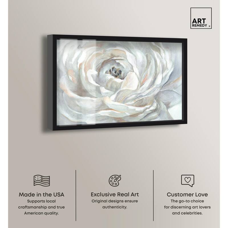 Powdery Peony Shadowbox by Art Remedy