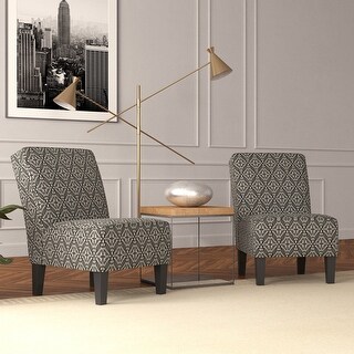 armless accent chairs set of 2