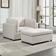preview thumbnail 18 of 40, Roomfitters 50" Oversized Armchair with Ottoman, Modern Accent Chair, Lumbar Support, Reading Sofa for Bedroom