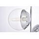 preview thumbnail 8 of 10, Modern 2-light 17-inch Double Bubble Pendant w/ Clear Glass