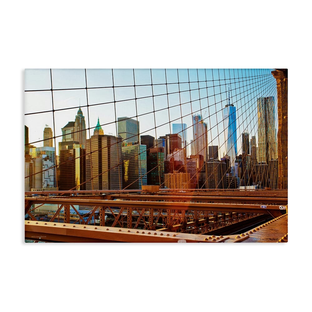 Stupell Cityscape Through Bridge Canvas Wall Art Design By Seven Trees Design