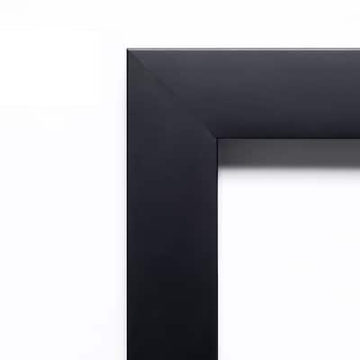 Mezzanotte Black Wood Framed Natural Corkboard Bulletin Board - Board Size 36x24