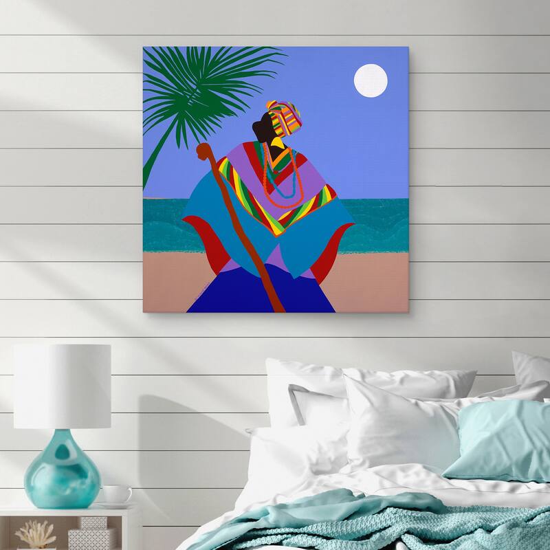 Gullah Geechee Conjure Woman by Synthia SAINT JAMES Canvas Art Print