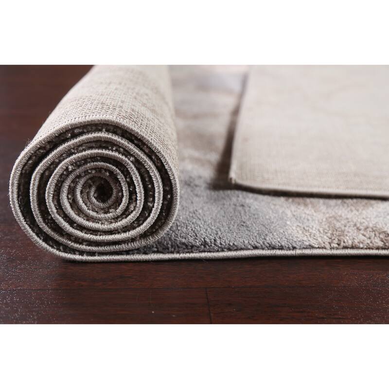 Turkish Abstract Brown Transitional Oriental Rug Contemporary Carpet