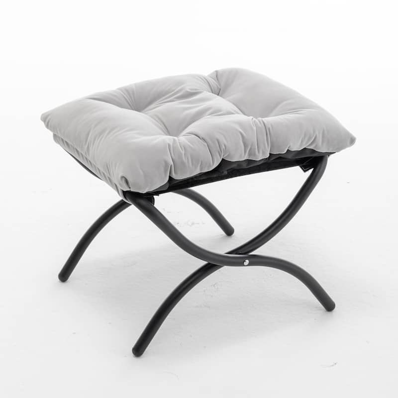 Accent Recliner Chair with Ottoman - Comfortable Upholstered Lounge Chair with Footrest, Ideal for Living Room,and Office