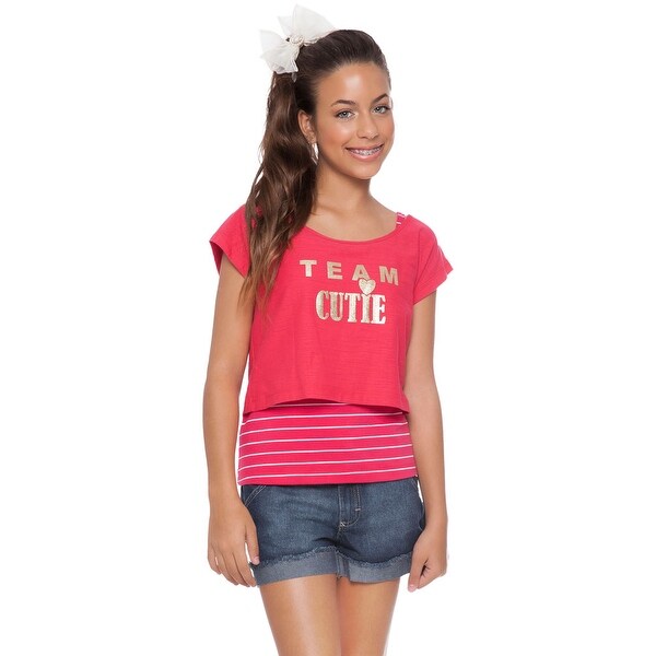 Tween Girl Graphic Crop Top Shirt and Tank Top Kids Pulla Bulla 10-16 Years