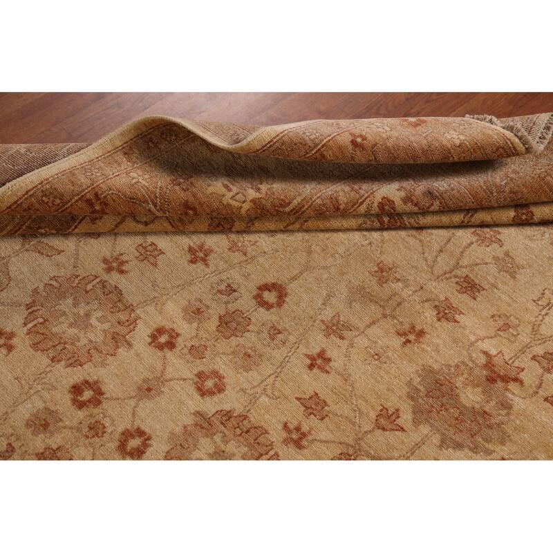 Peshawar Oriental Area Rug Hand-Knotted Wool Carpet - 6'0"x 9'2"