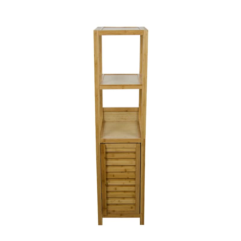 Porch & Den Burning Tree Solid Bamboo Spa Storage Tower Cabinet