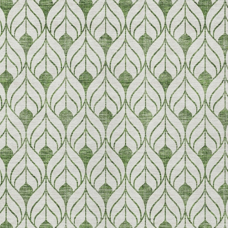 HomeRoots Geometric Transitional Rectangle Outdoor Rug