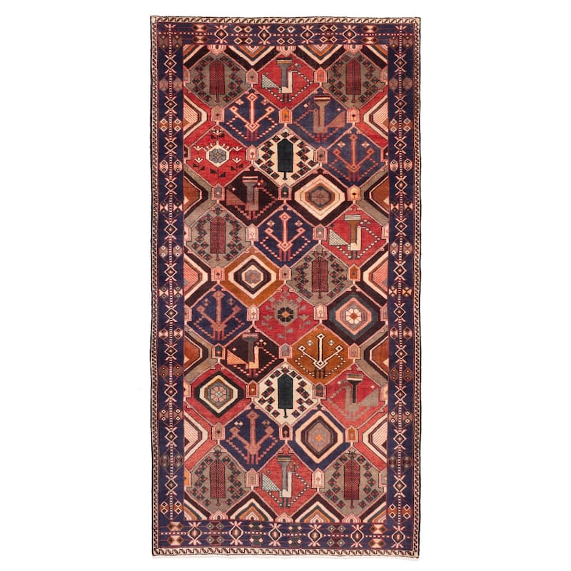 ECARPETGALLERY Hand-knotted Kayseri Vintage Red Wool Rug - 5'0 x 10'0
