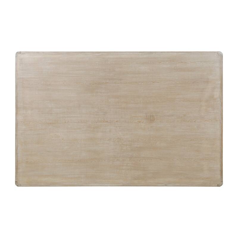 Artissance Reclaimed Wood Peking Ming Coffee Table, Large, 67 Inch Long, Weathered White Wash