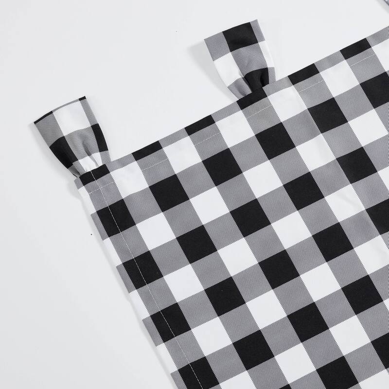 Eddie Bauer Mountain Plaid Black Tab Top Window Valance - 50 x 20