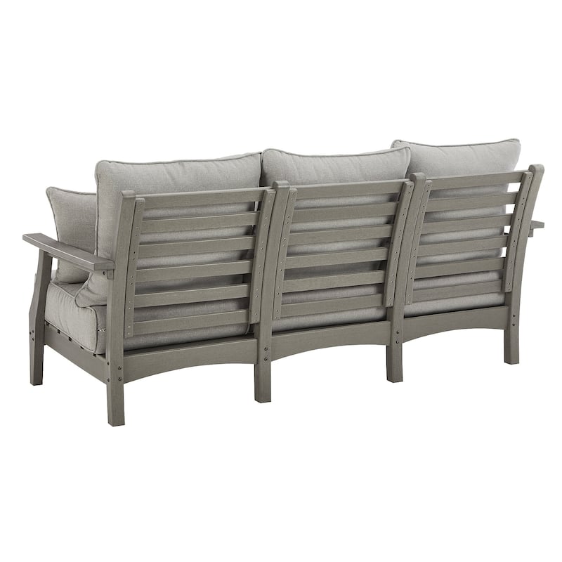 Signature Design by Ashley Visola Outdoor Poly All Weather Sofa with Cushion