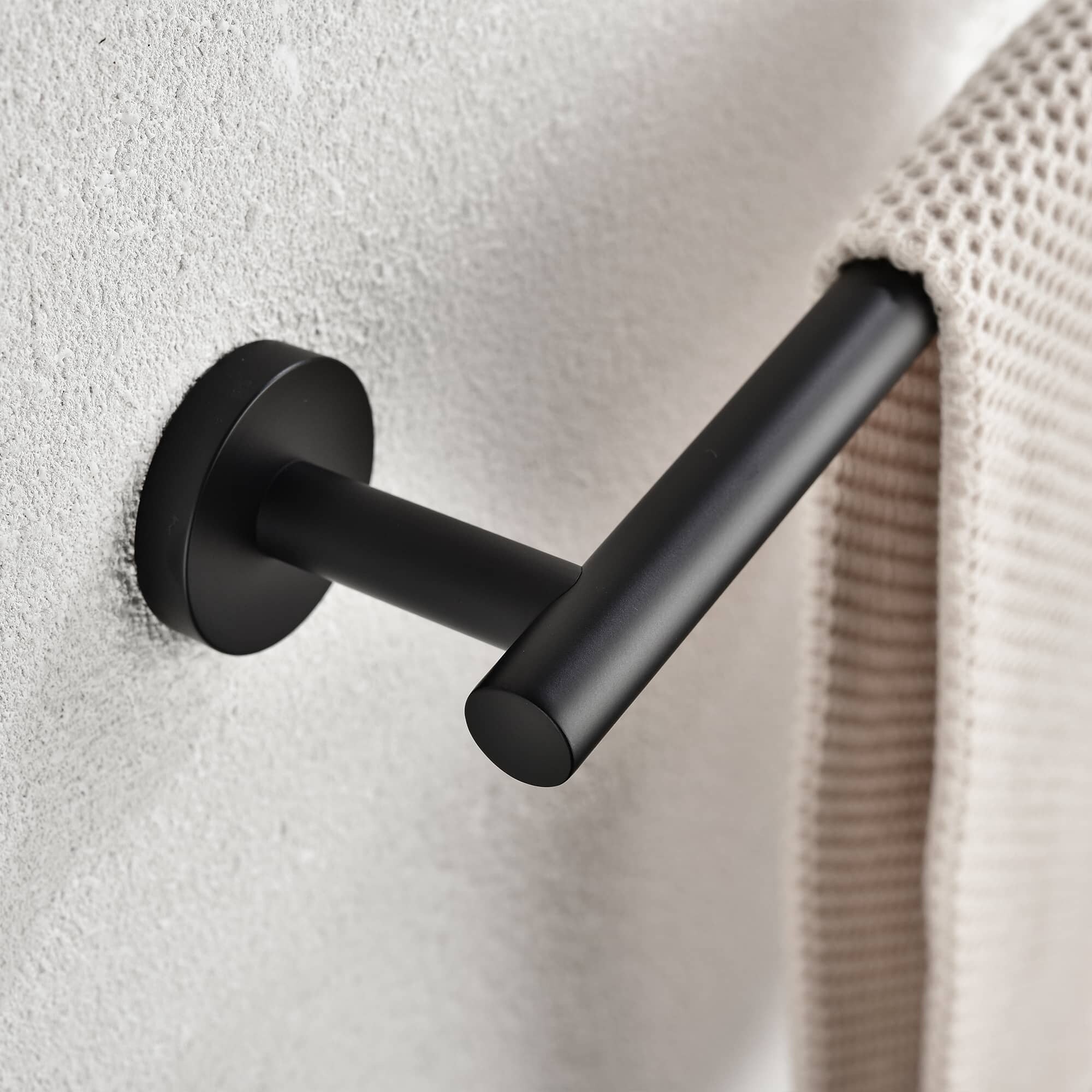 Stainless Steel Bathroom Accessories Set Robe Hooks Towel Ring Bar - Bed  Bath & Beyond - 31969923