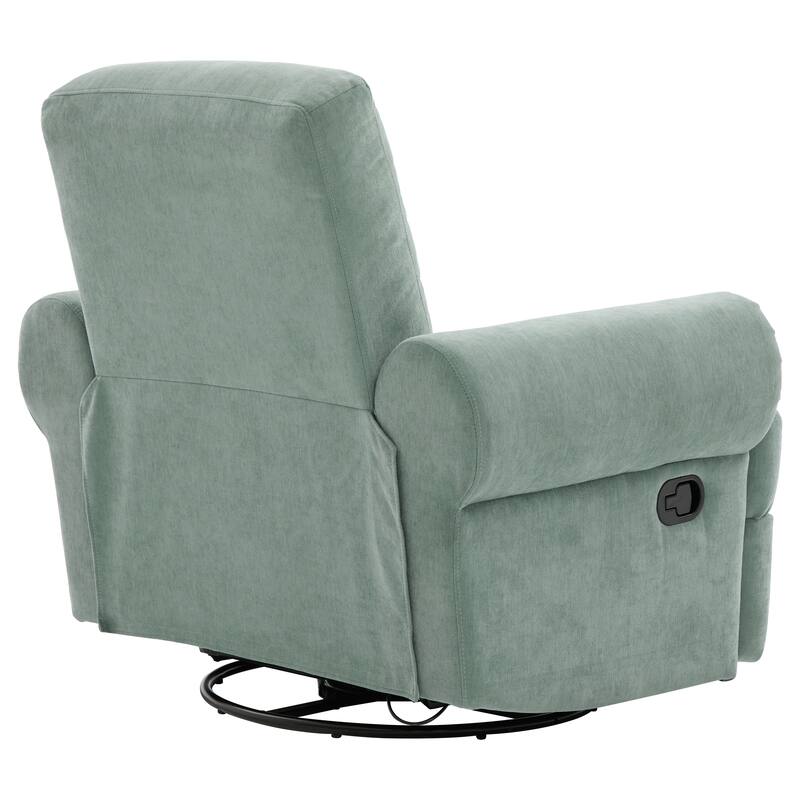 Manual Recliner Sofa Swivel Recliner Rocker Chair with Adjustable Backrest for Living Room, Bedroom, or Nursery
