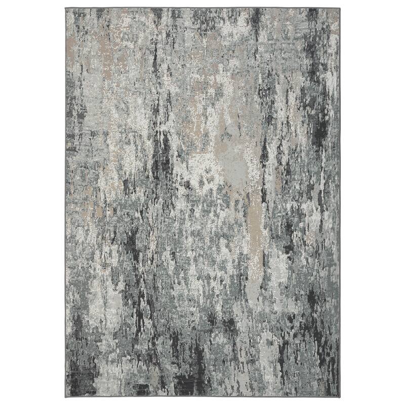 Area Rugs for Living Room Bedroom, Modern Abstract Machine Washable Rug, Low Pile Floor Carpet with Non Slip Backing
