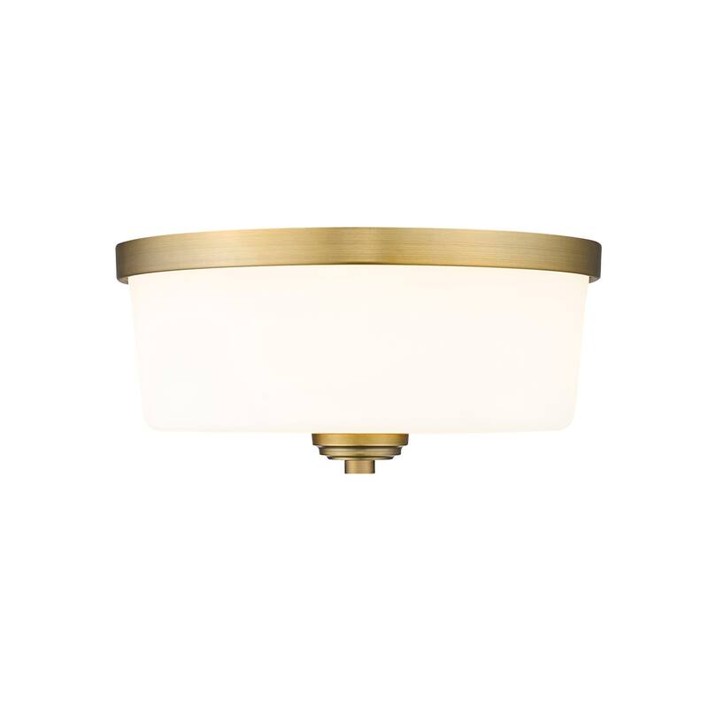 Bellevue Paula 3 Light 14" Wide Flush Mount Drum Ceiling Fixture