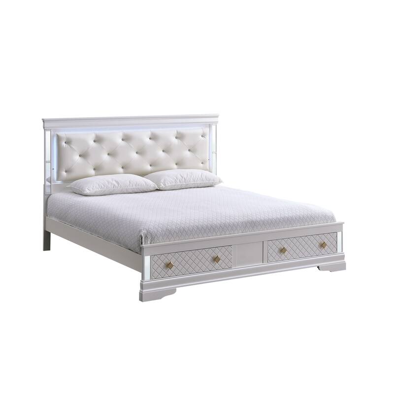 Glory Furniture Naples G6735B-FSB Full Bed Pearl