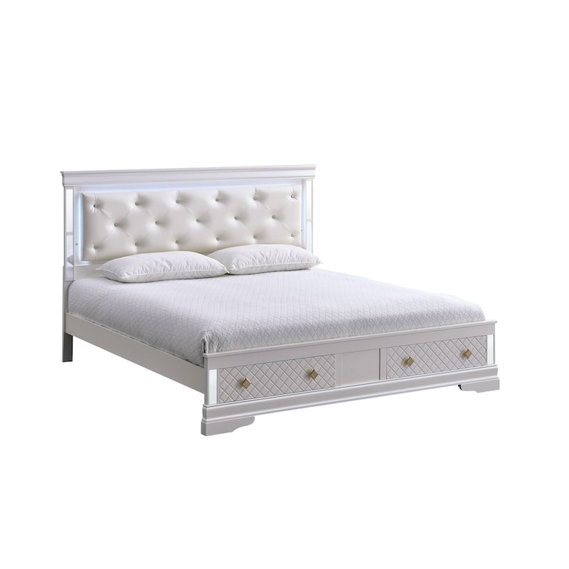 Glory Furniture Naples G6735B-KSB King Bed Pearl