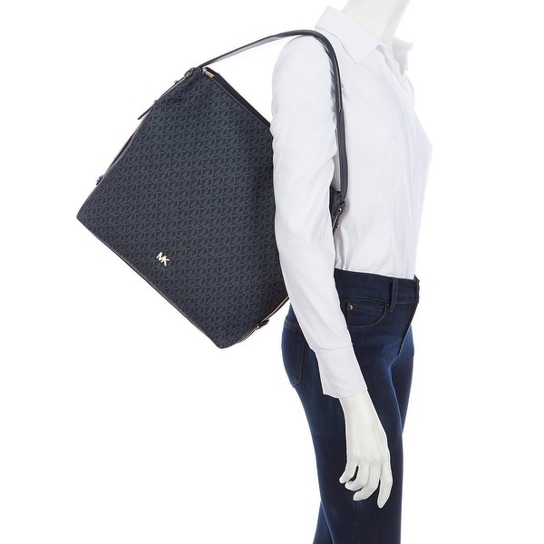 michael kors griffin large logo shoulder bag