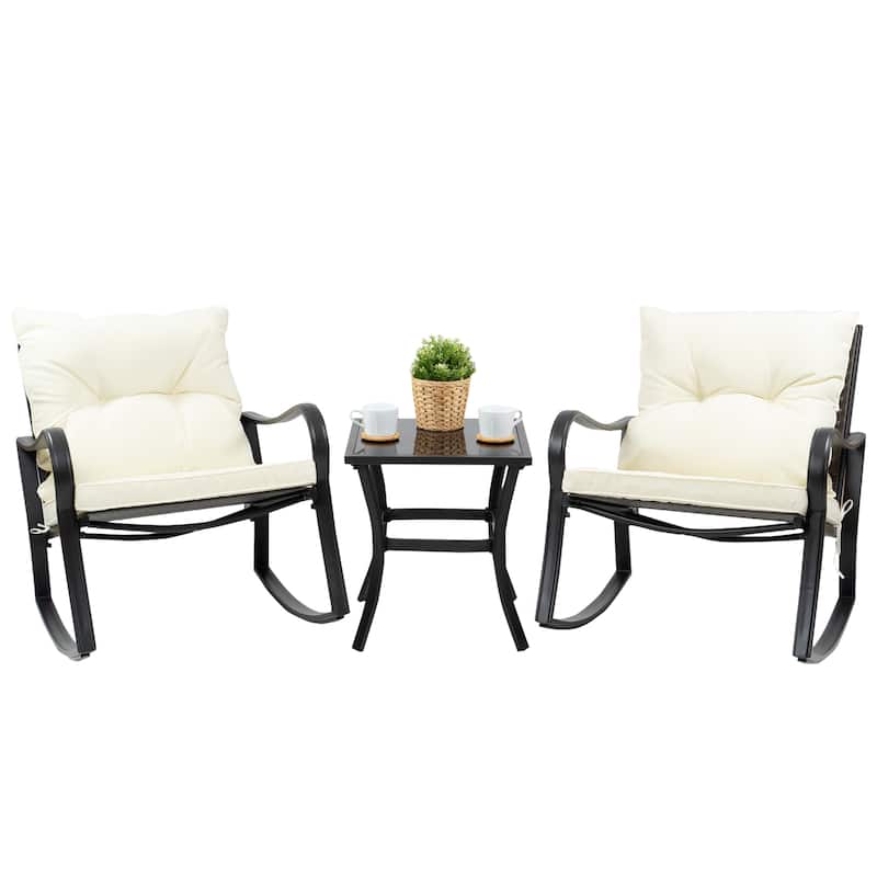 Kozyard Blue Metal 2 - Person Seating Group with Cushions