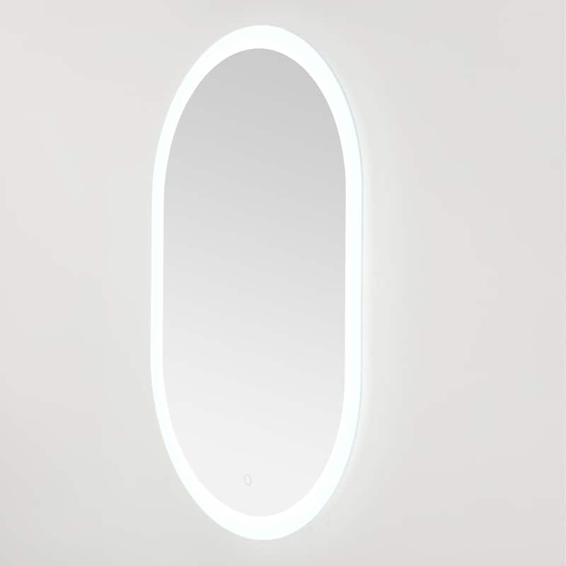 SAFAVIEH Home Wes 24" LED Vanity Mirror - Silver / White