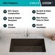 preview thumbnail 5 of 5, Lexicon Kitchen Sink Quartz Composite 32 Inch Galaxy Mocha - 19x32