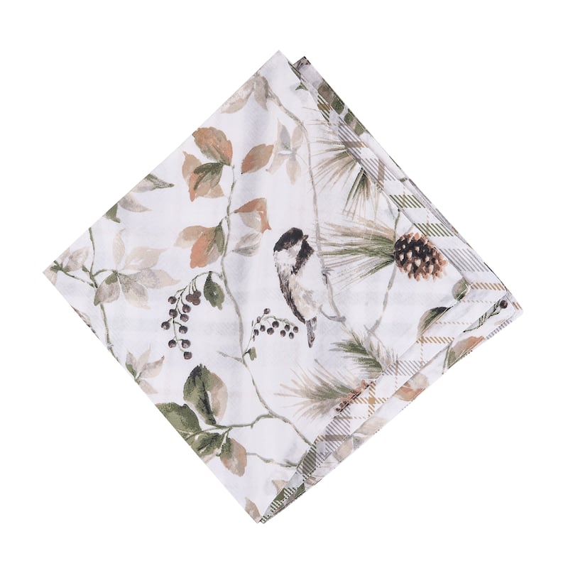 Mira Songbird Cotton Napkin Machine Washable Set of 6