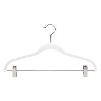 Simplify Kids 12 Pack Collar Saver Ultimate Hangers - White