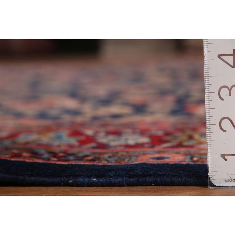 Vegetable Dye Blue Mood Persian Vintage Area Rug Handmade Wool Carpet - 9'10"x 12'10"