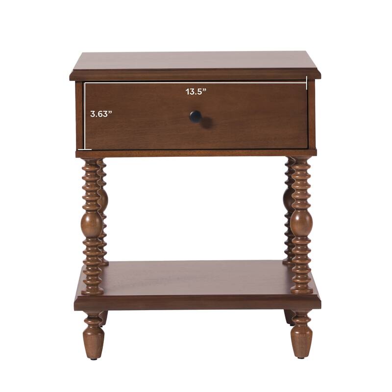 Walker Edison Queen Bed with Dresser and 1-Drawer Nightstands Bedroom Set