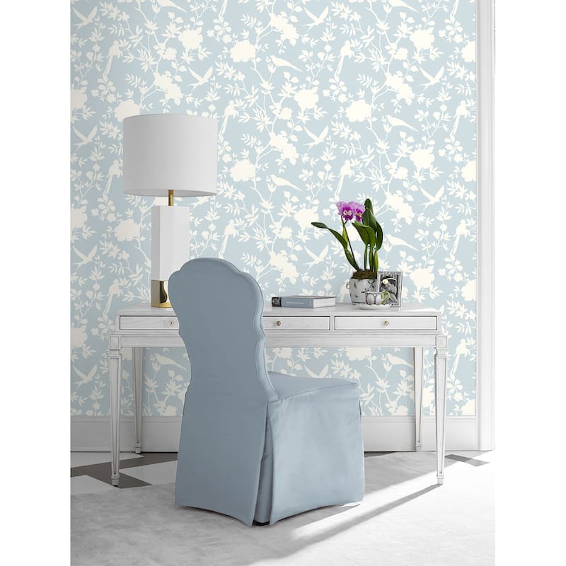 Luxe Haven Mono Toile Peel and Stick Wallpaper