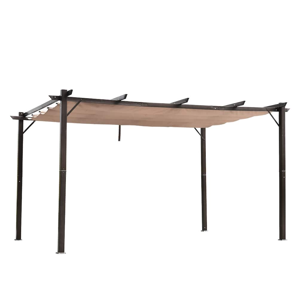 10' x 13' Outdoor Retractable Pergola Canopy