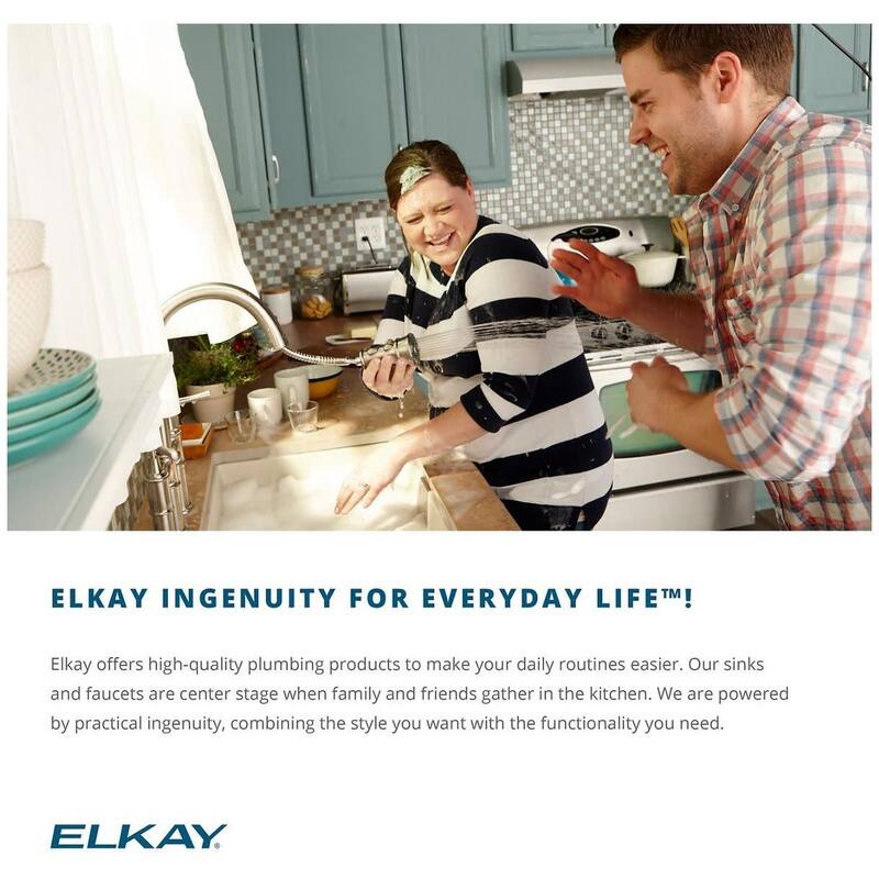 Elkay Lustertone 16-1/2" Undermount Single Basin Stainless Steel