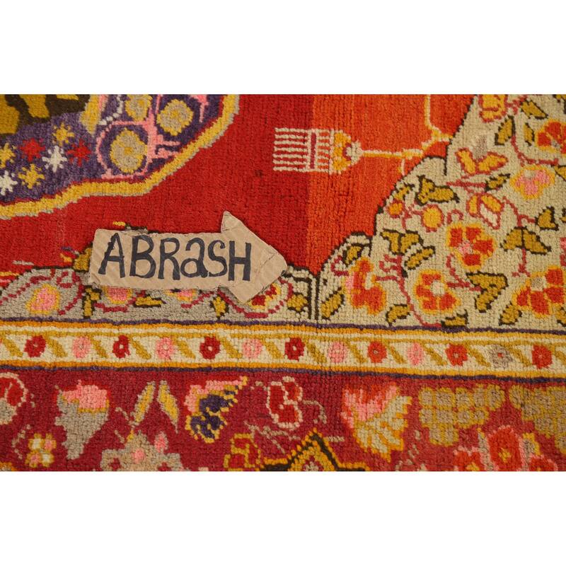 Pre-1900 Antique Vegetable Dye Kerman Persian Rug Handmade Wool Carpet - 4'6" x 6'5"