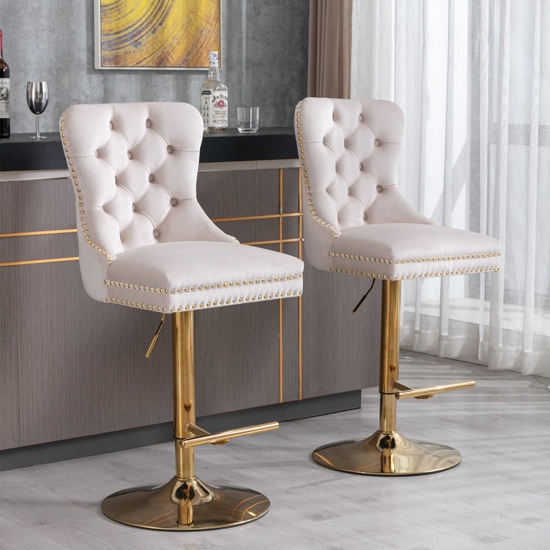 Comfortable kitchen on sale stools with backs