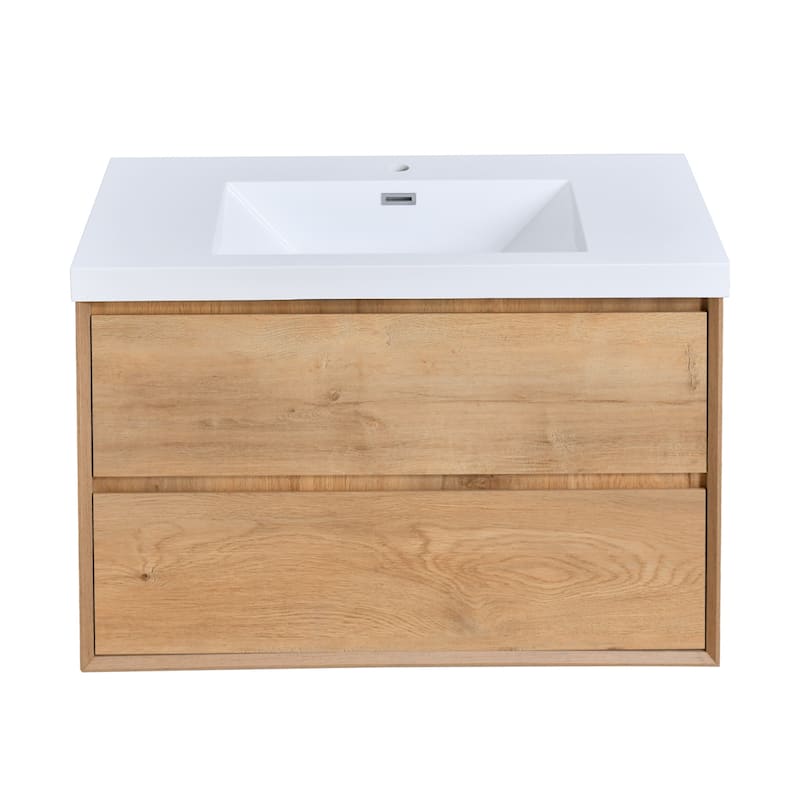Prismella 36" 48'' Wall Mounted Bathroom Vanity with Top, Floating Cabinet Sink Combo