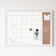 preview thumbnail 6 of 34, Martha Stewart Dry Erase Magnetic Monthly Calendar/Cork Board - Woodgrain Frame