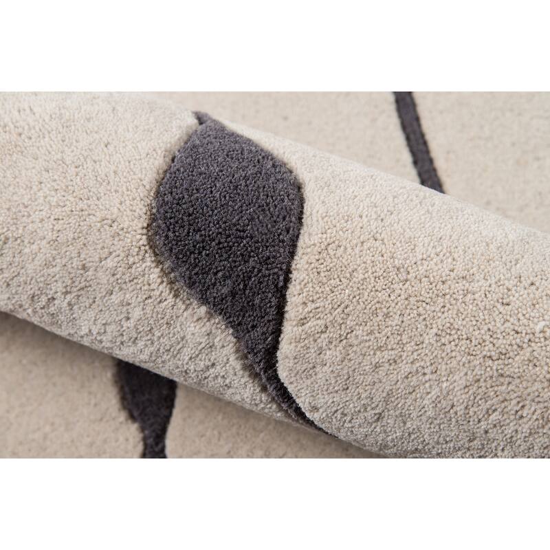 Momeni Delhi Hand Tufted Wool Contemporary Geometric Area Rug