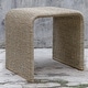 preview thumbnail 1 of 0, Uttermost Calabria Woven Seagrass End Table - 24 W X 24 H X 20 D (in)